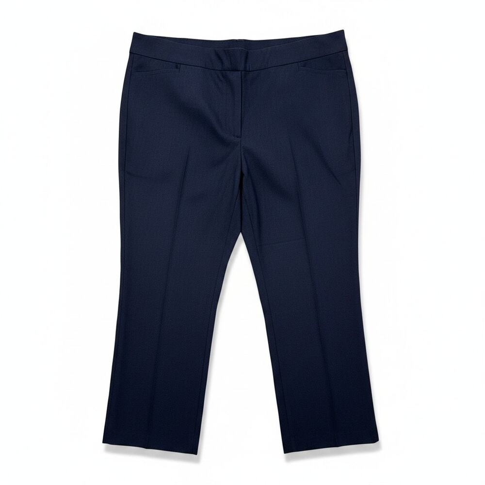 NEW Chico's 4 So Slimming Brigitte So Slimming Navy Blue Stretch Pant Minimalist